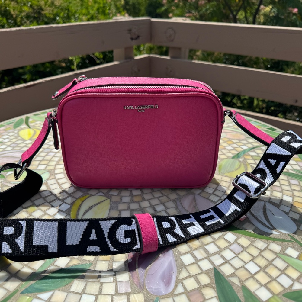 Karl Lagerfeld Pink Crossbody Bag with Chic Appeal